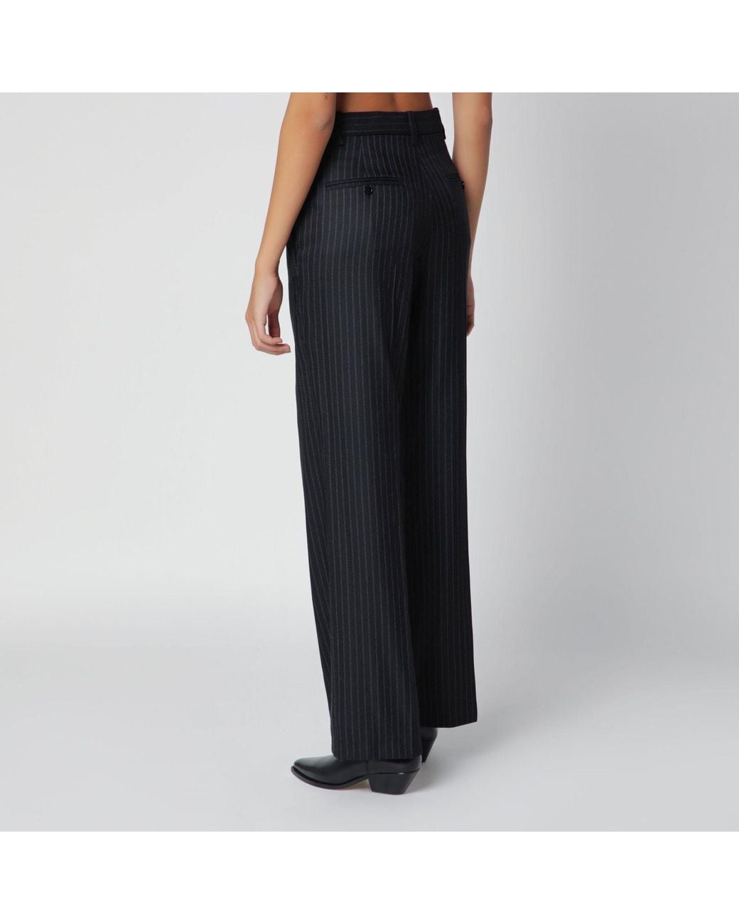 Isabel Marant Blue Virgin Wool Trousers