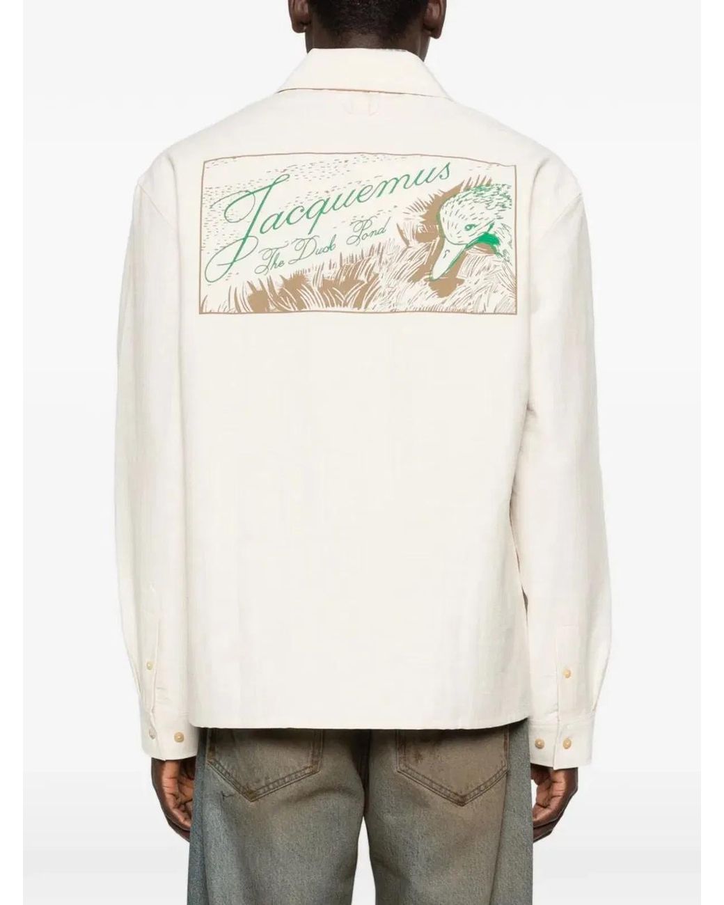 Jacquemus White Mini Mechanic Shirt For for men