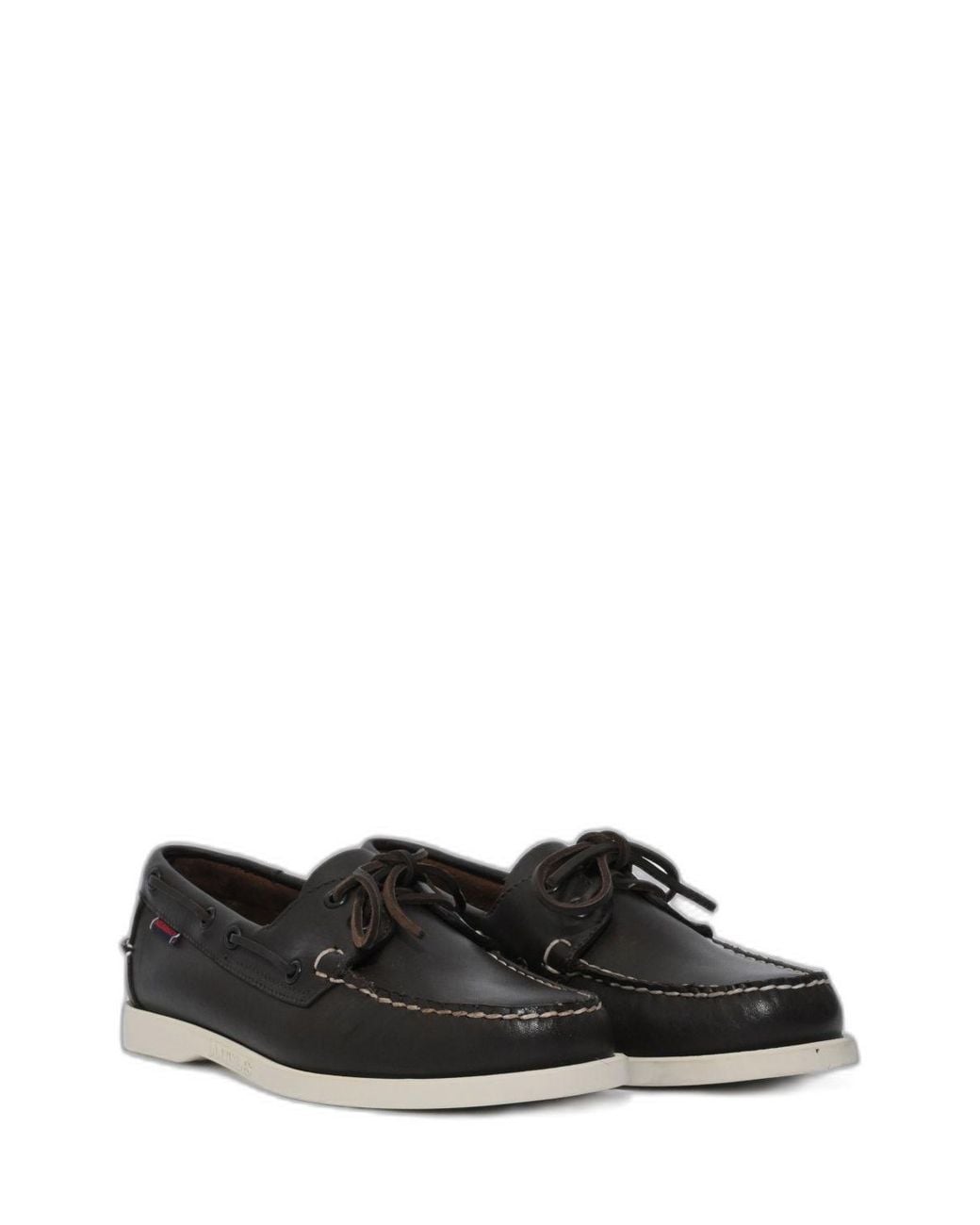 Sebago White Docksides Portland Loafers for men