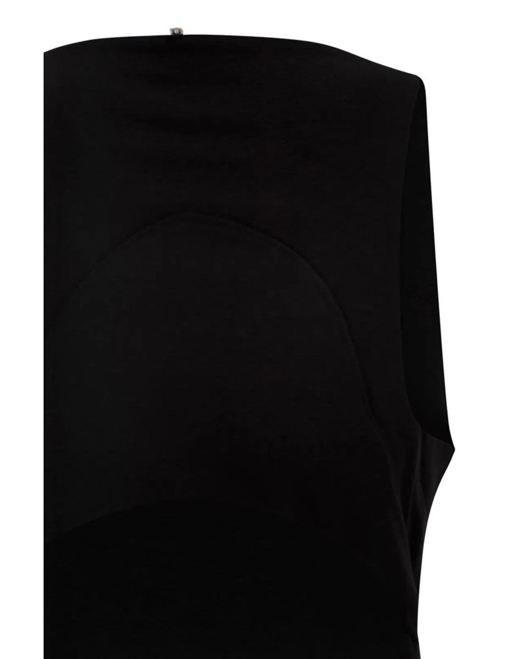 Max Mara Black Spxpanino – Long Stretch Jersey Dress With Back Cut-Out