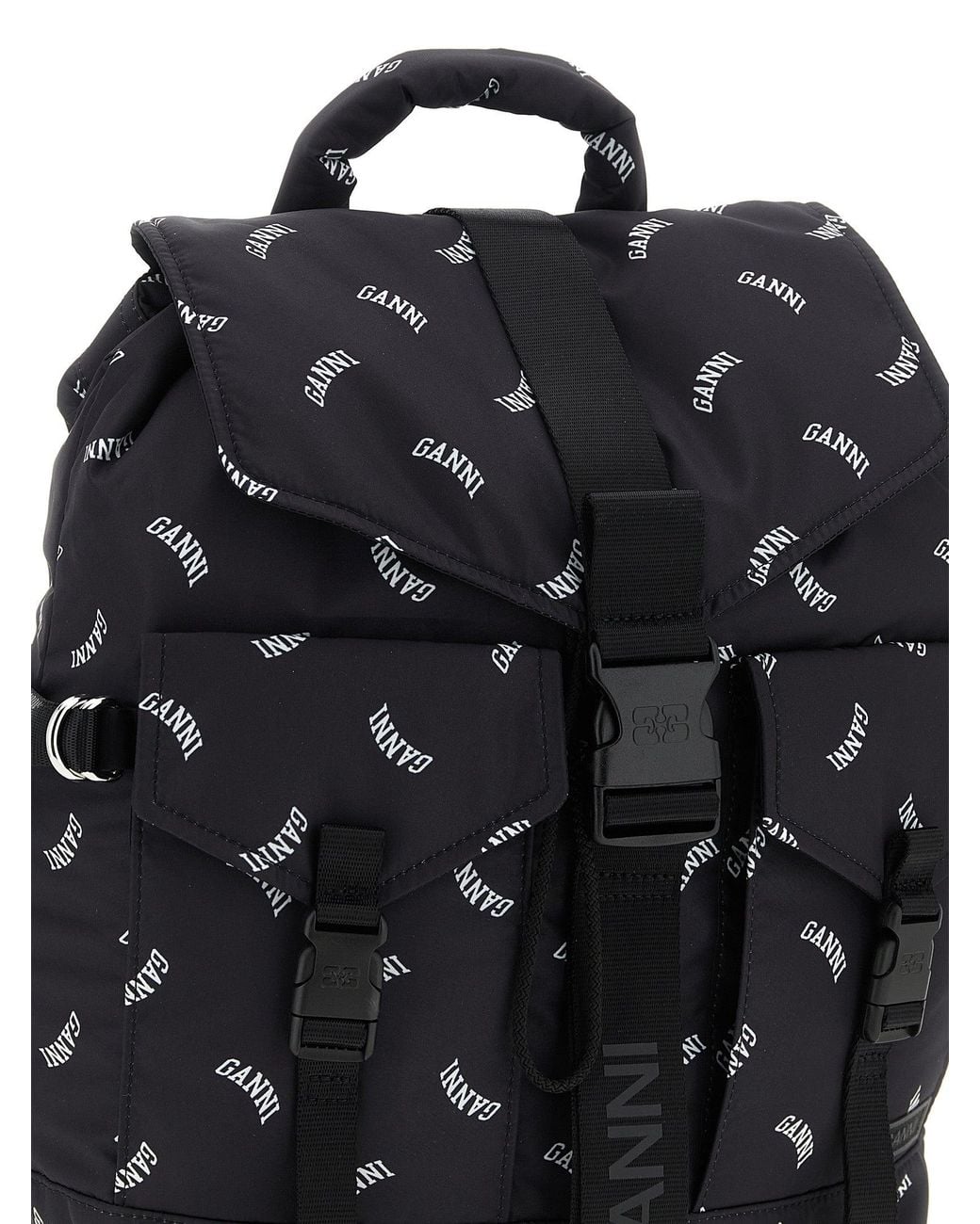 Ganni Black 'Re-Tech' Backpack