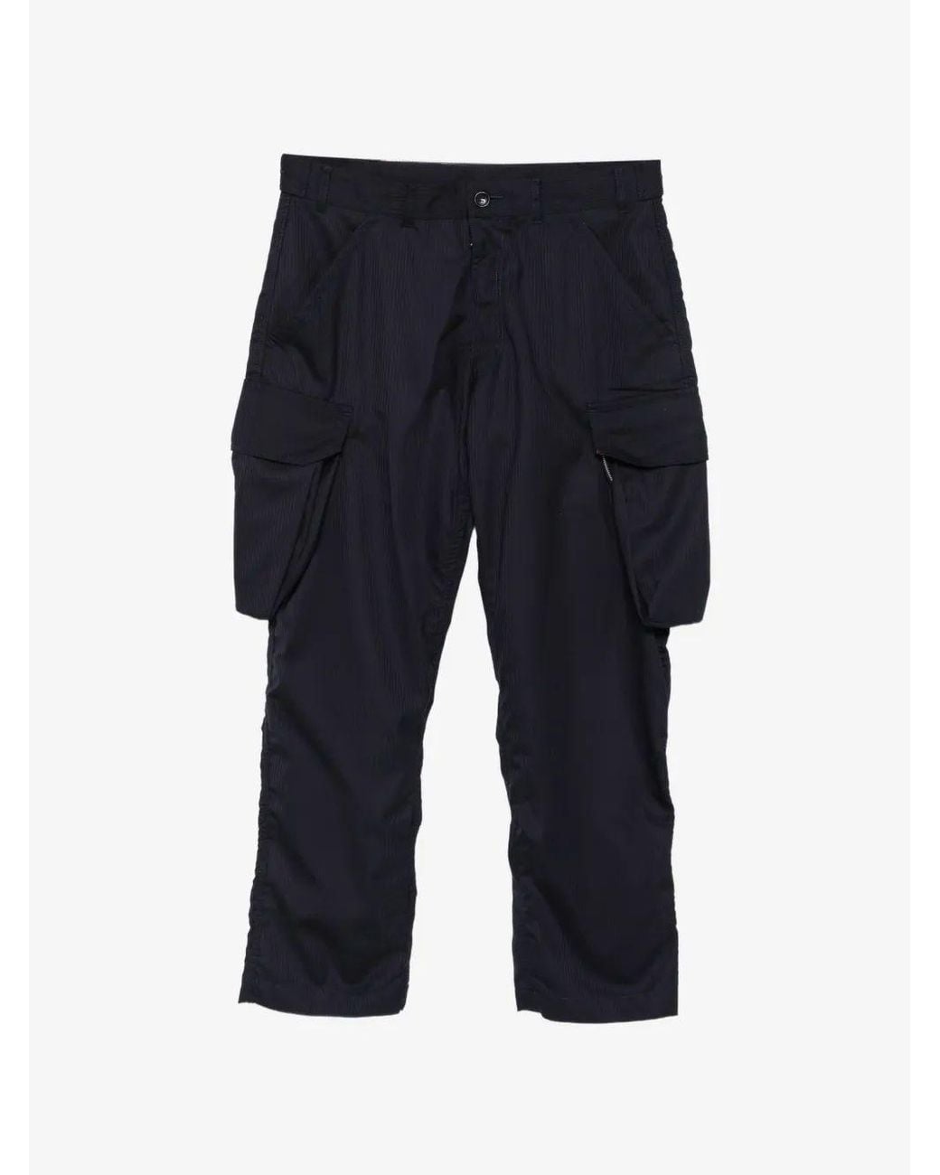 Comme des Garçons Blue Woven Pants for men