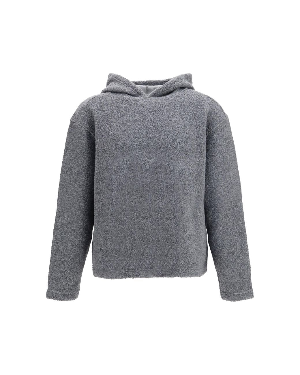 sunflower Gray Wool Hoodie for men