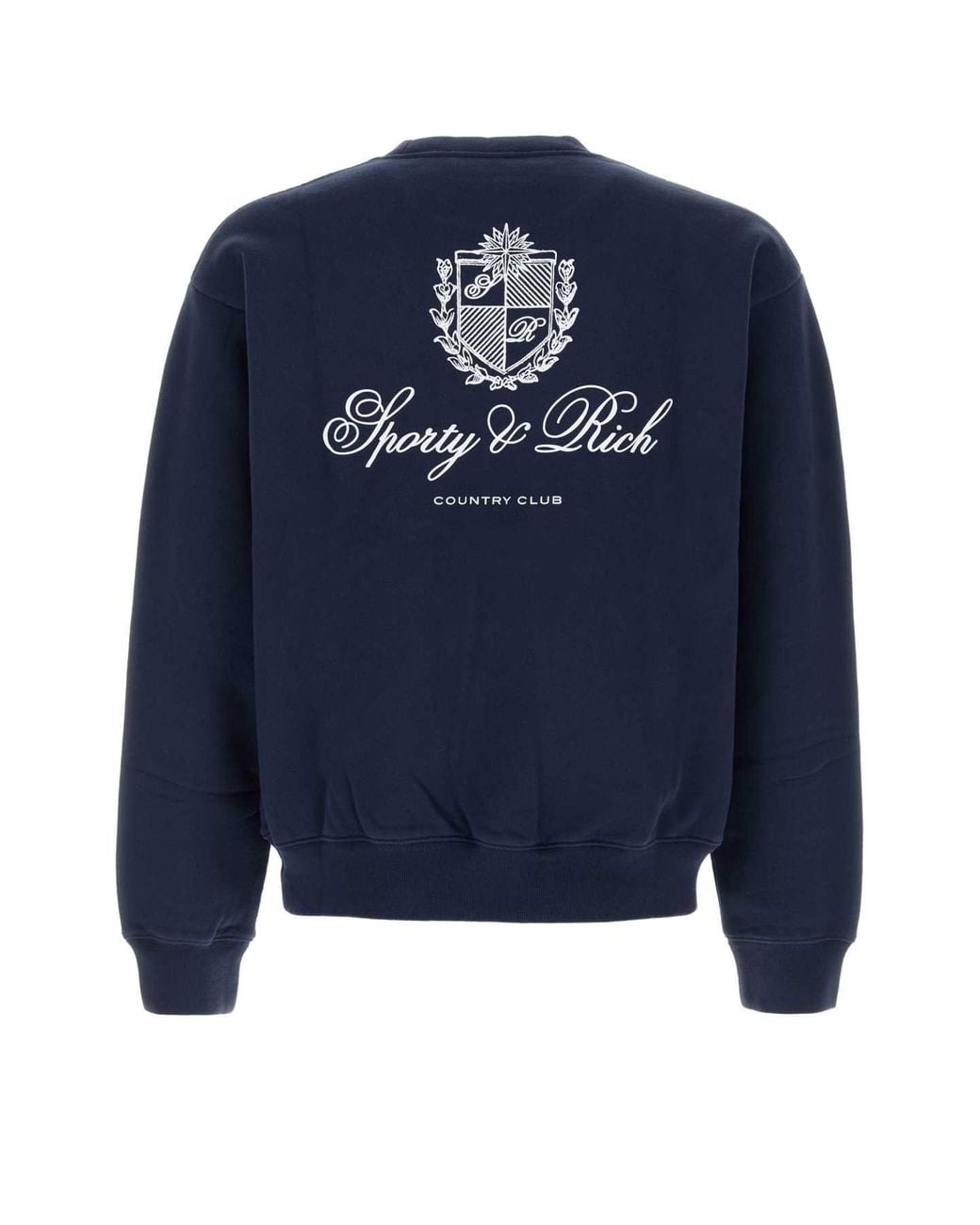 Sporty & Rich Blue Sporty & Rich Club Script Crewneck for men
