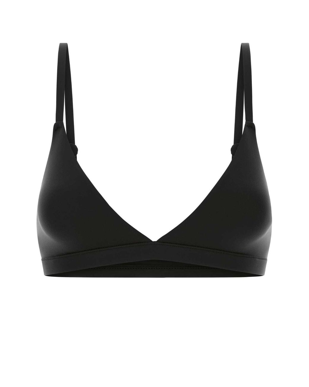 Skims Black Onyx Stretch Nylon Mini Bra