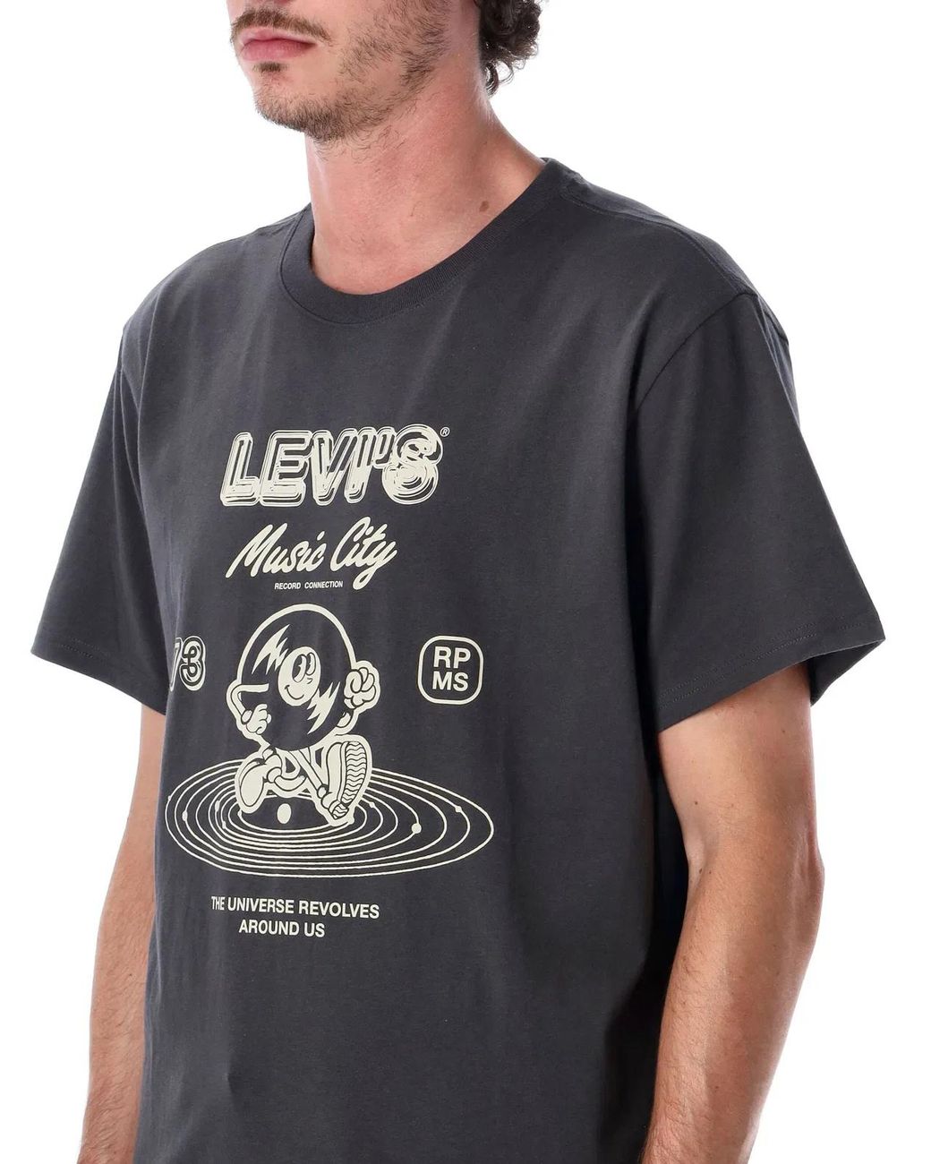 Levi's Black Essential Crew Neck T-Shirt for men