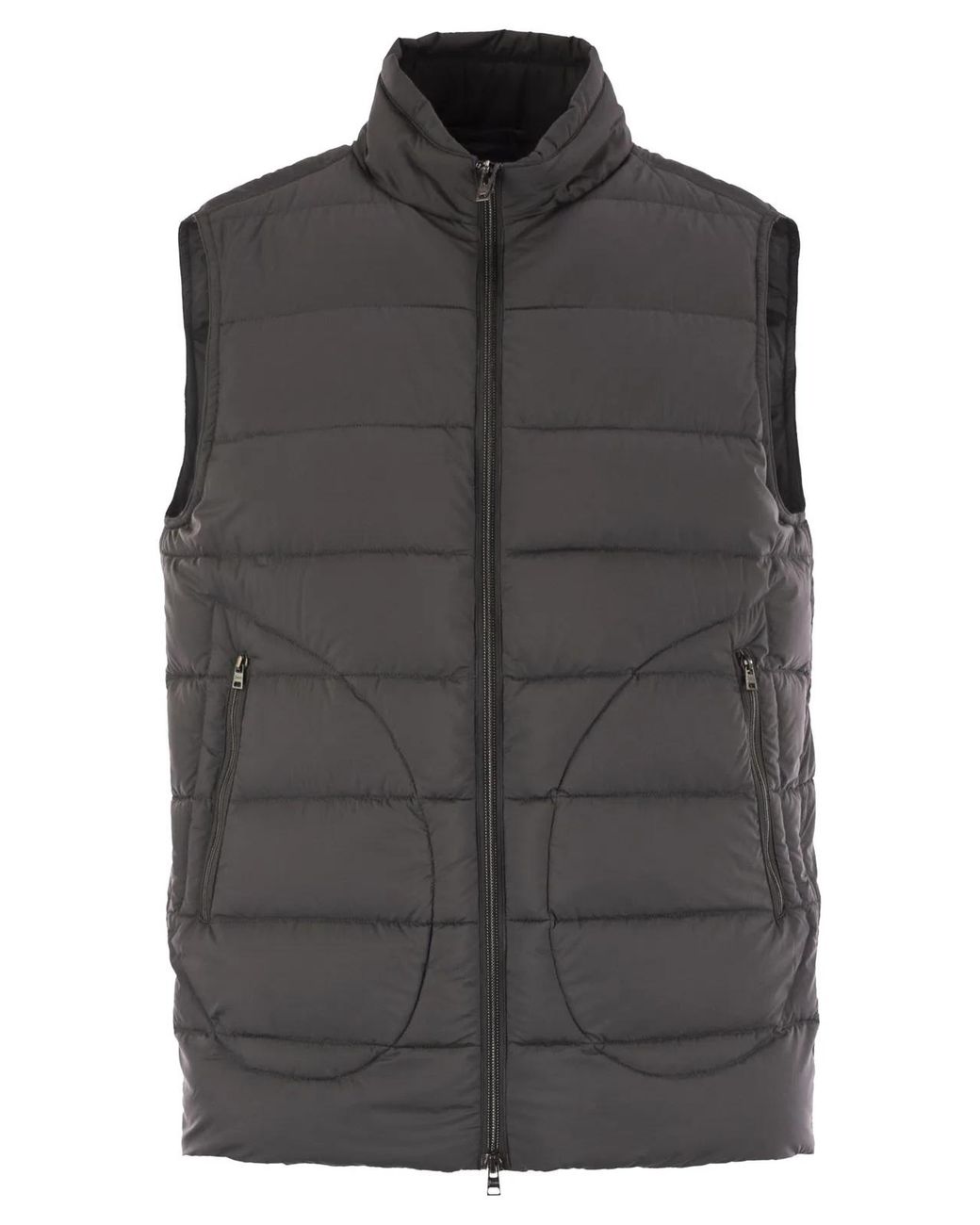Herno Gray Down-Filled Waistcoat for men