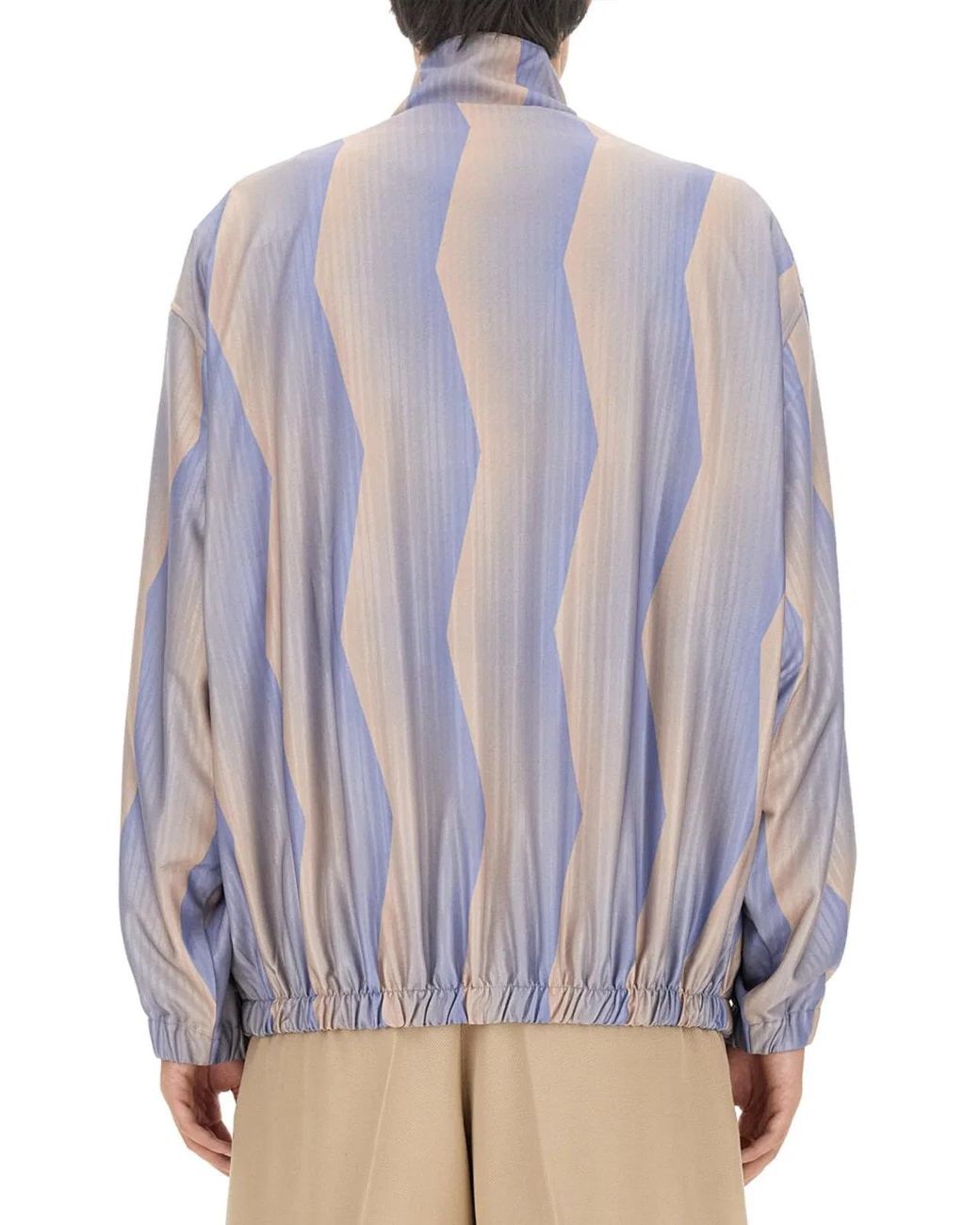 Acne Blue Jacket With Logo for men