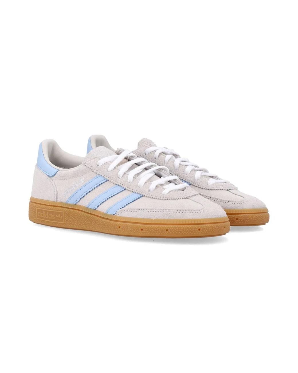Adidas Originals White Adidas Handball Spezial Suede Sneakers
