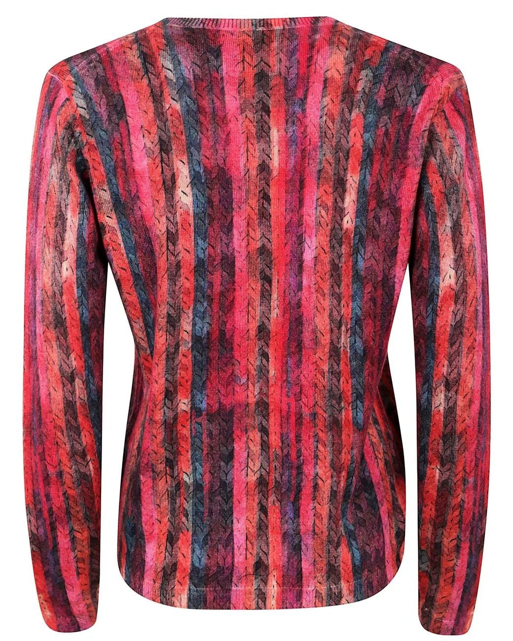 In bed with You Red V Neck Reversible Jumper