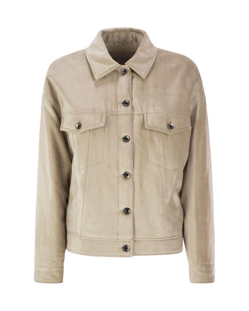 Brunello Cucinelli Natural Padded Shirt