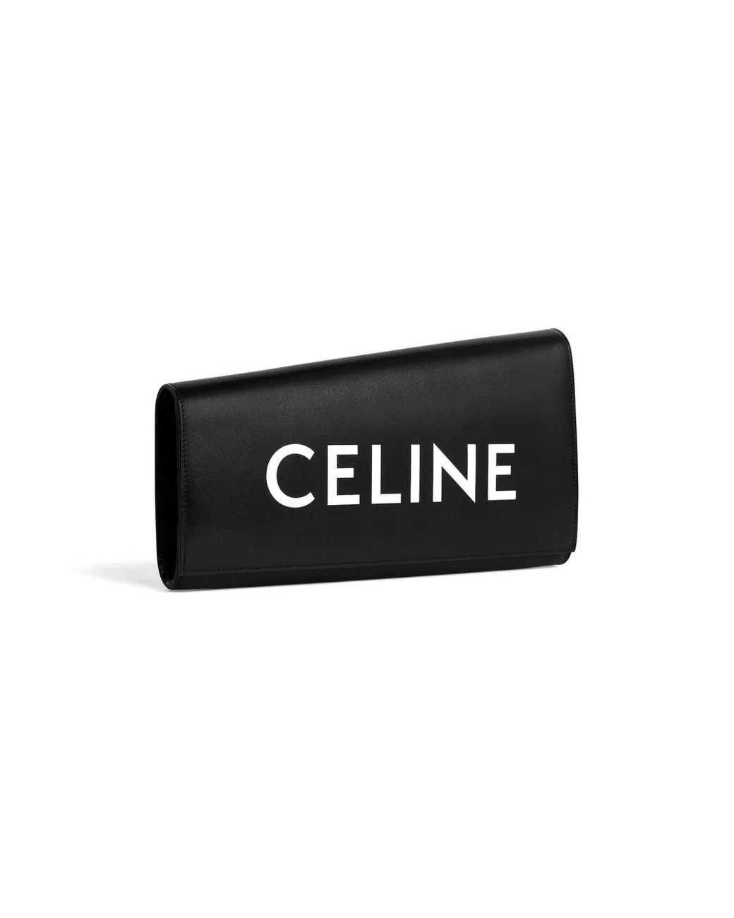 Céline Black Asymmetrical Clutch For