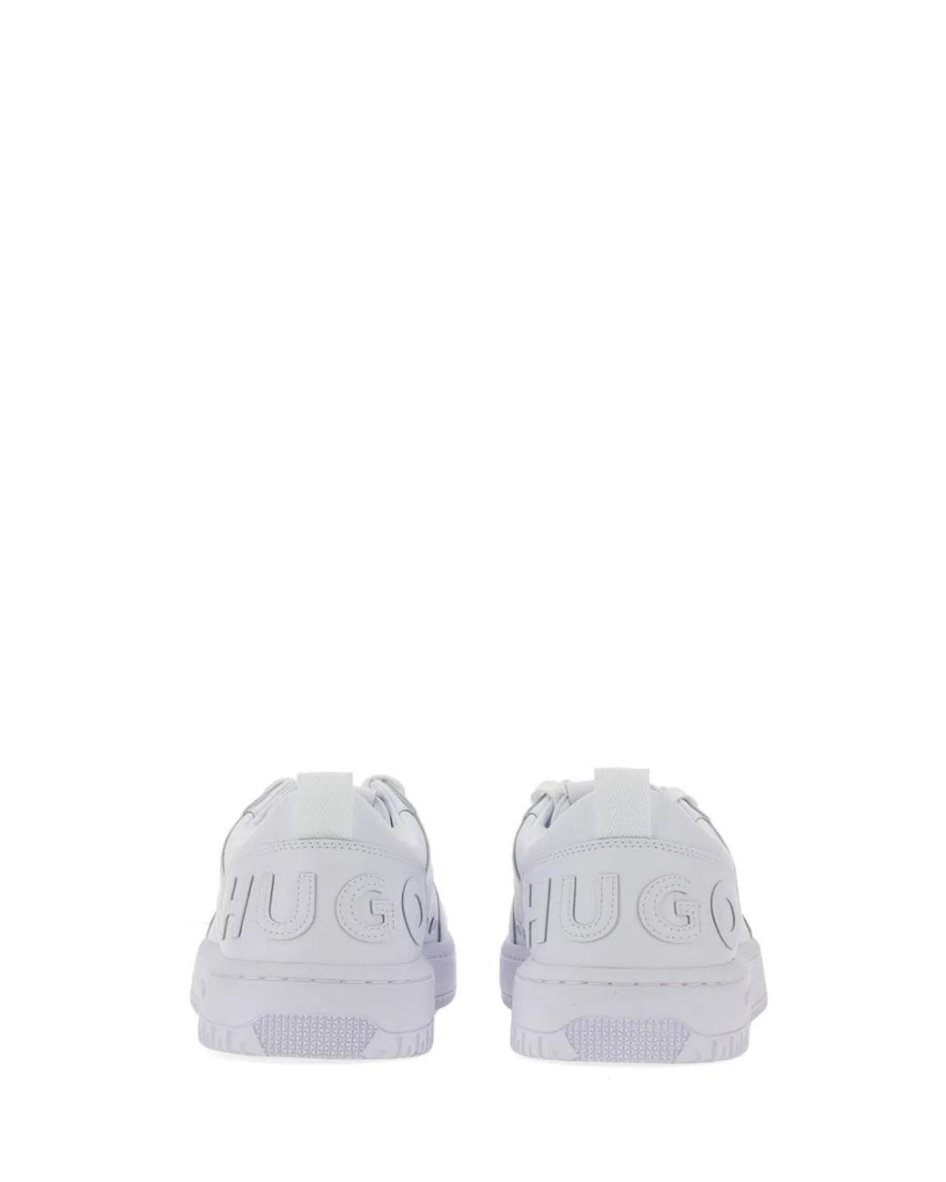 HUGO White Logo Sneakers for men