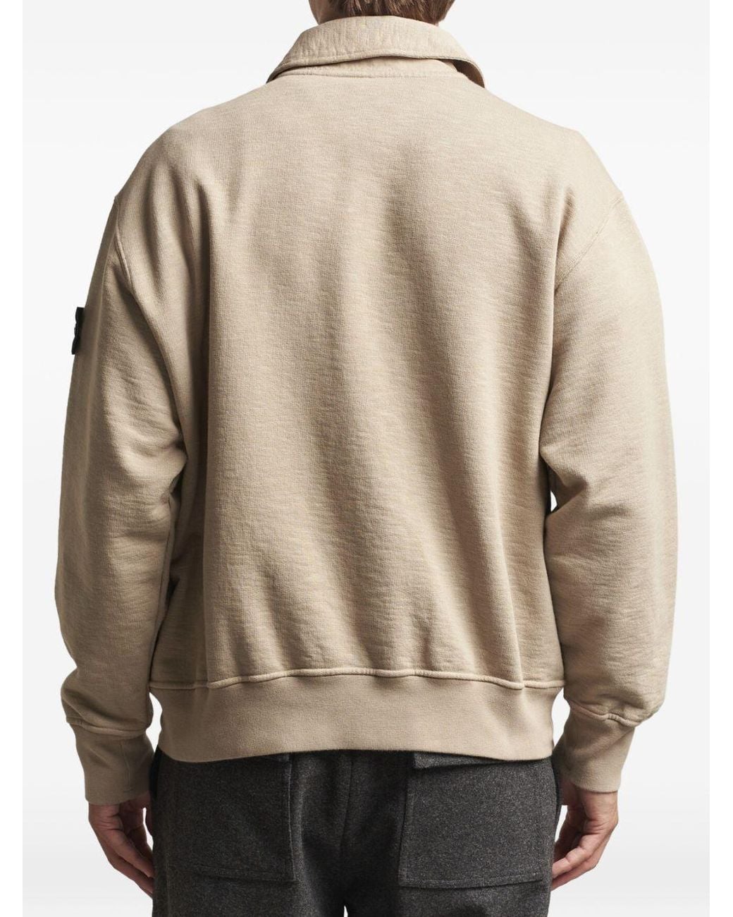 Stone Island Natural Long Sleeves Polo Shirt for men