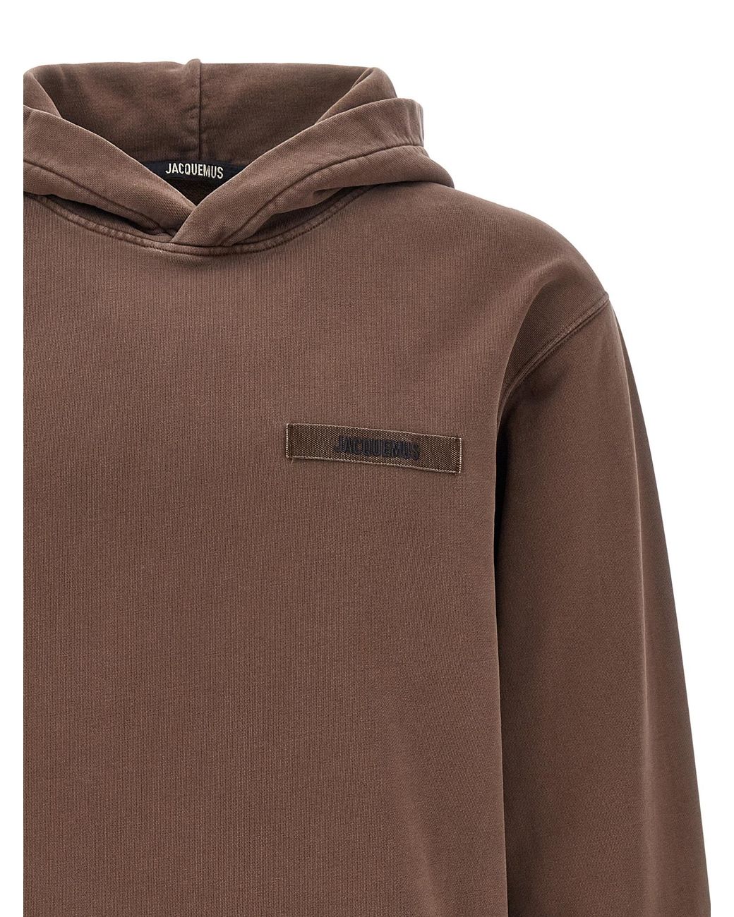 Jacquemus Brown 'Le Hoodie Gros-Grain' Hoodie for men