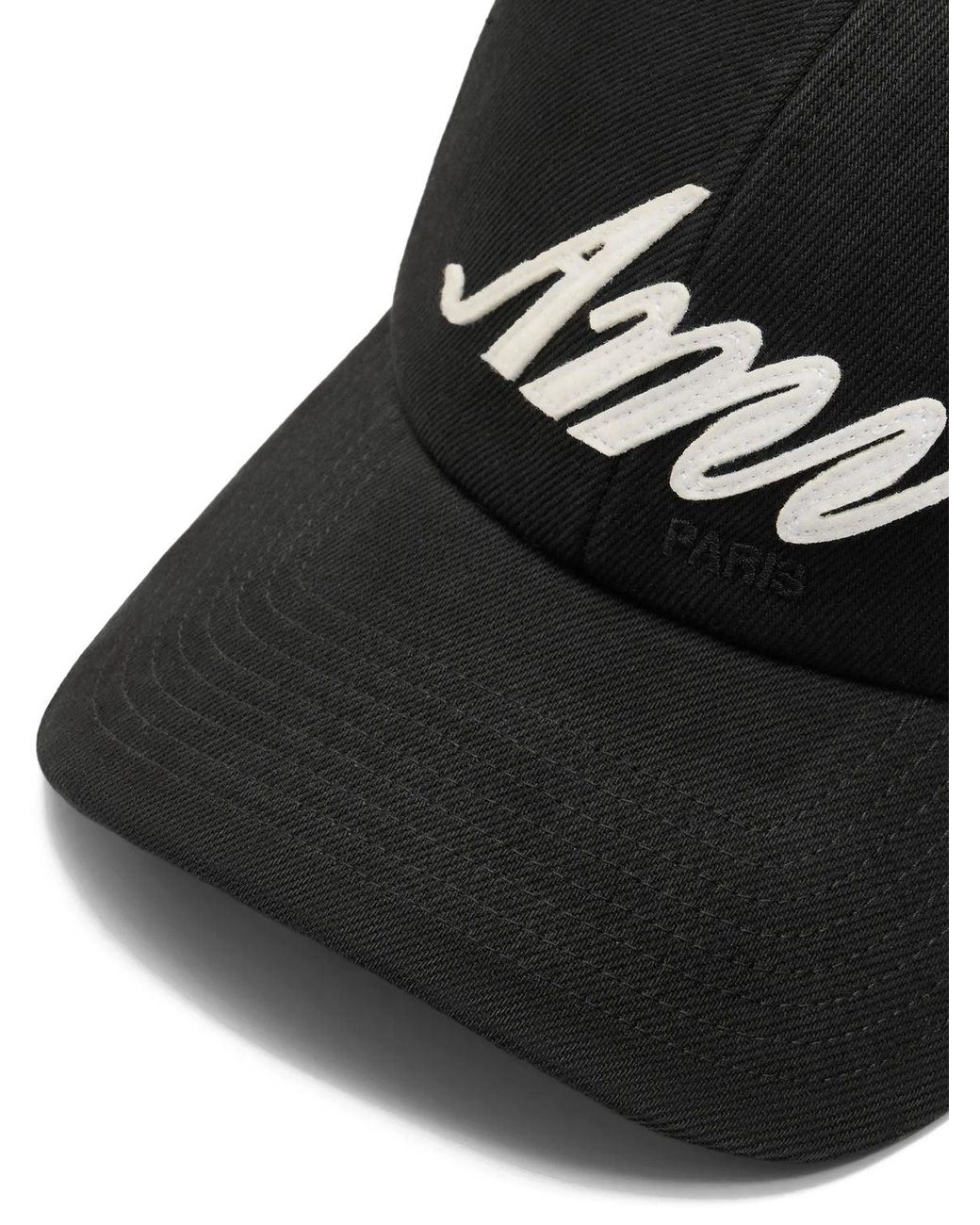 AMI Black Ami Felt Cap for men