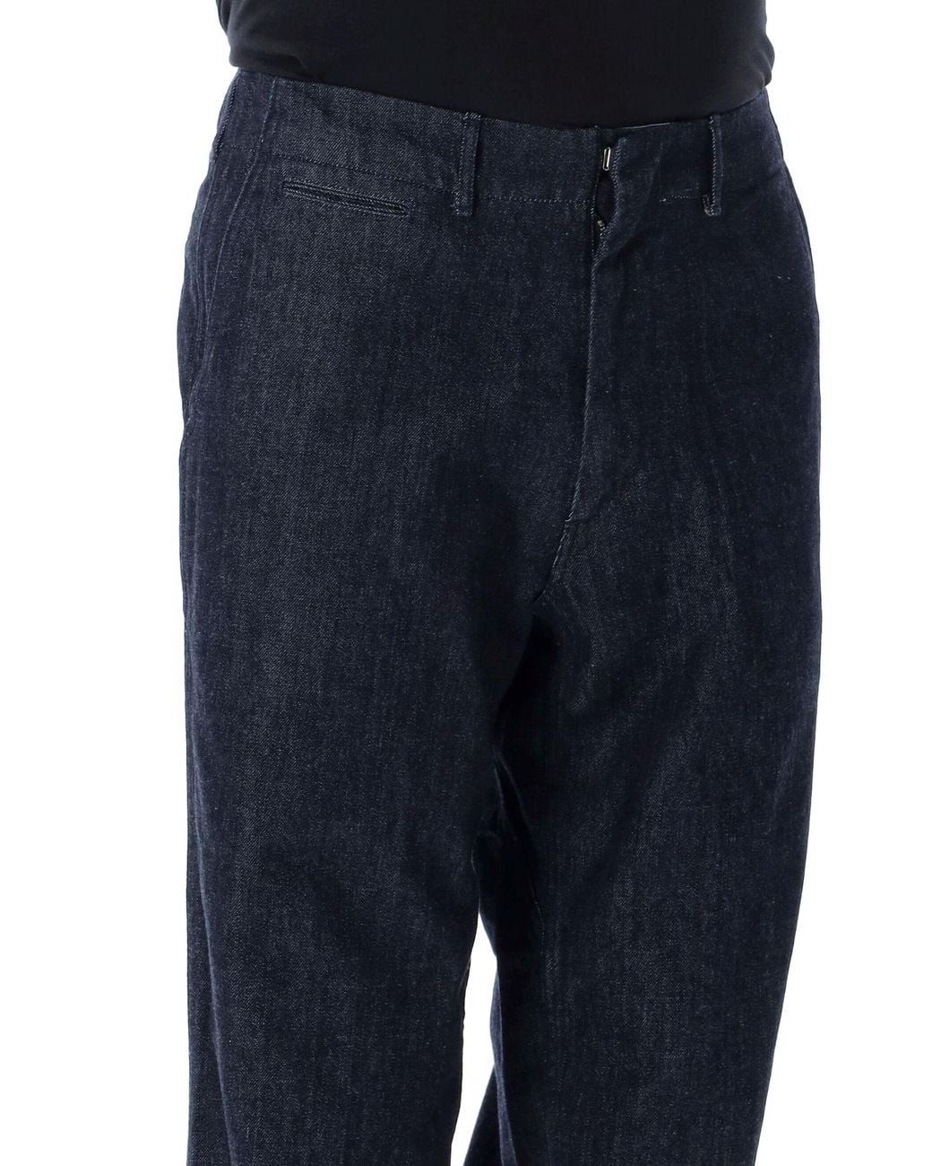 Nanamica Black Wide Denim Pant for men