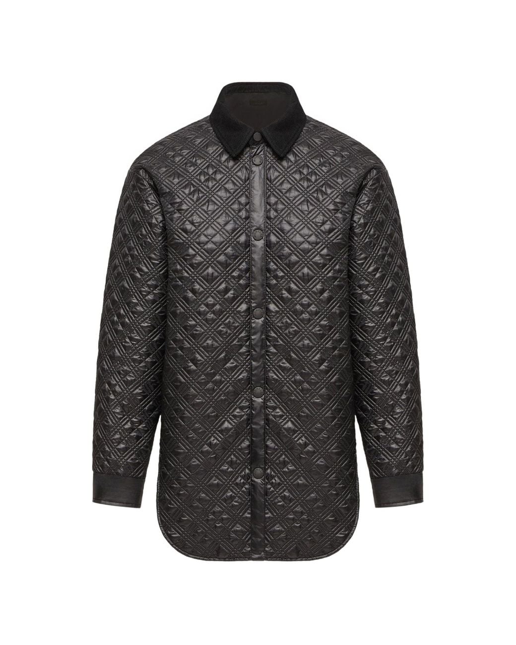 Moncler Gray Quilted Shirt