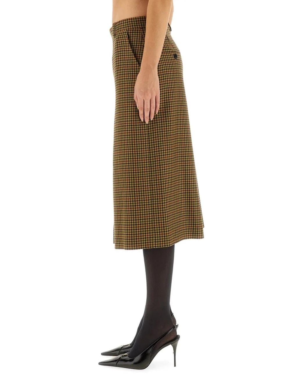 Saint Laurent Natural Saint Laurent Wool Trousers