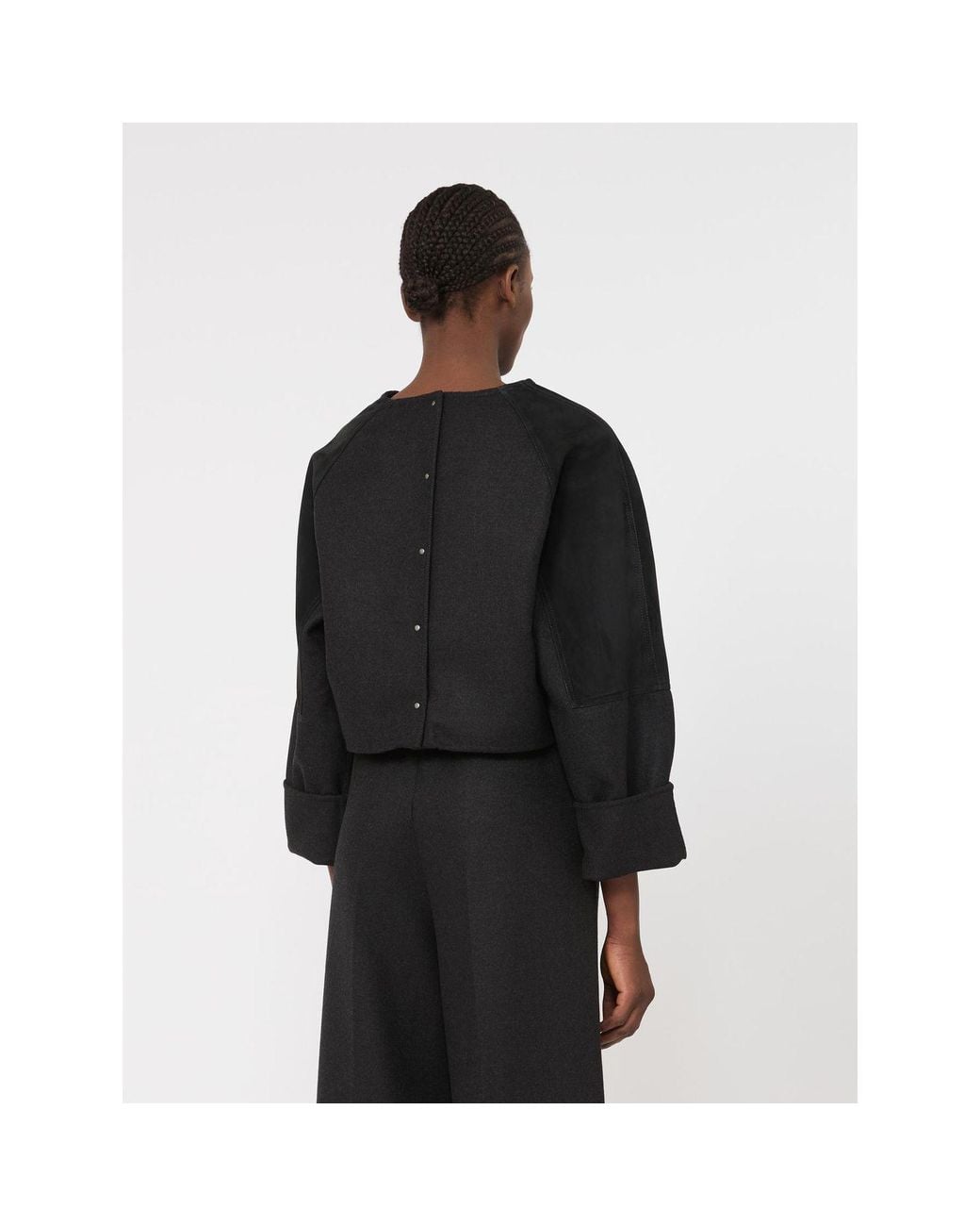 Max Mara Black Mxsafa Jacket Dark