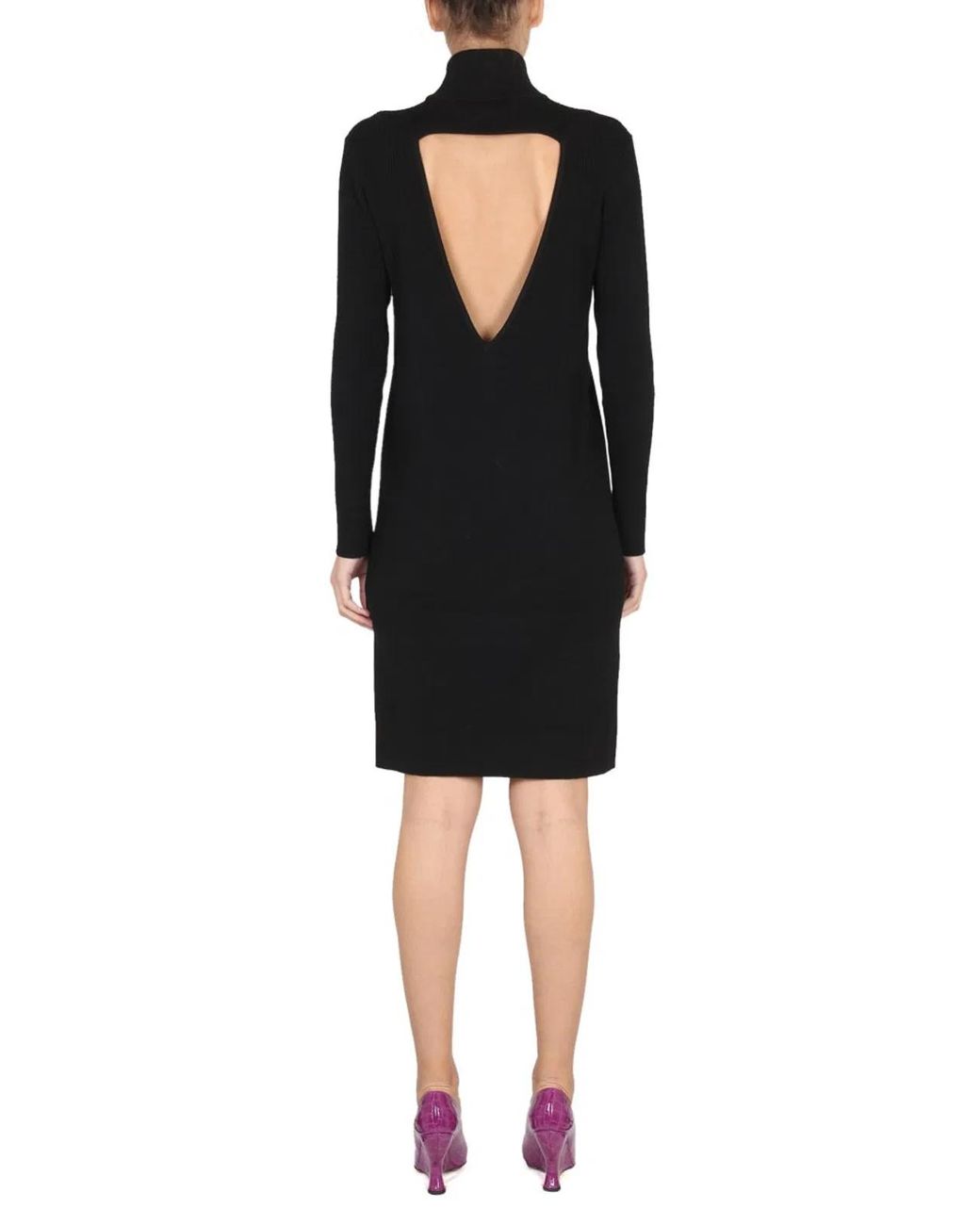 Bottega Veneta Black Knitted Dresses