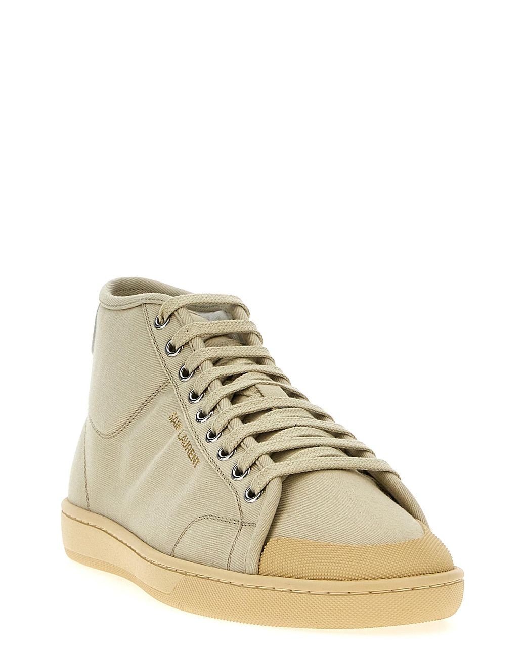 Saint Laurent Natural 'Court Classic' Sneakers for men