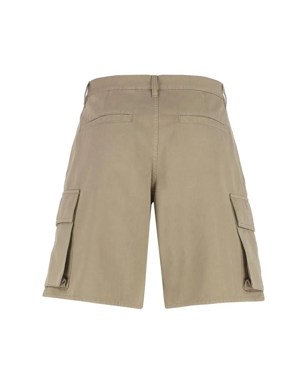 Burberry White Cotton Bermuda Shorts for men