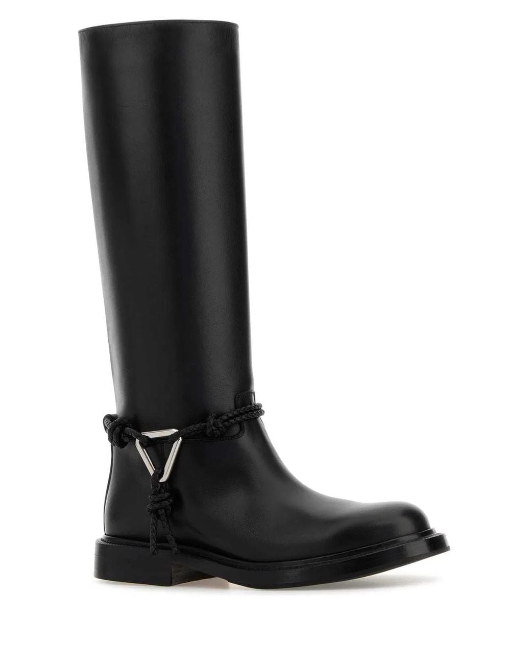 Bottega Veneta Black Leather James Boots