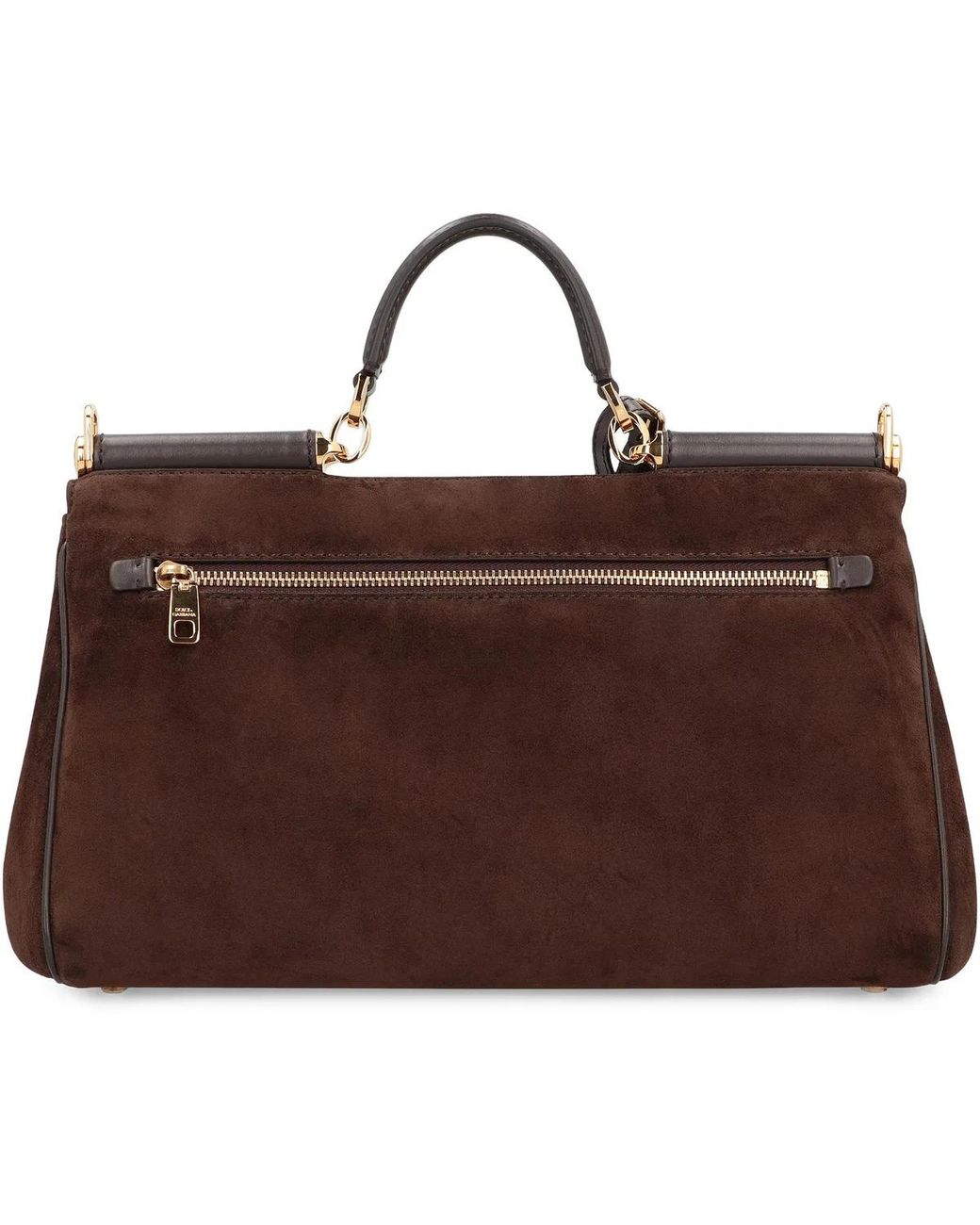 Dolce & Gabbana Brown Dolce & Gabbana Sicily Ebony Leather Bag