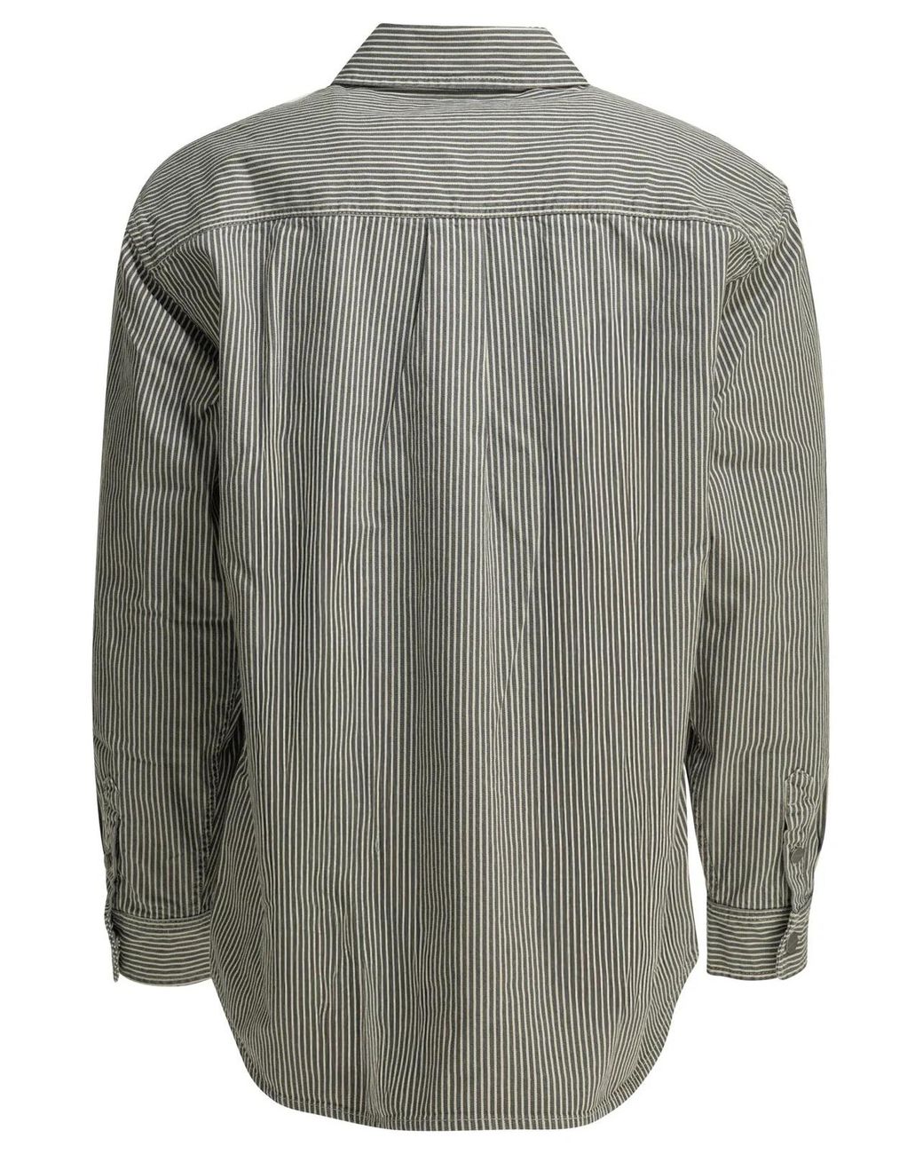 Carhartt Gray Mercer Cotton Overshirt Jacket for men