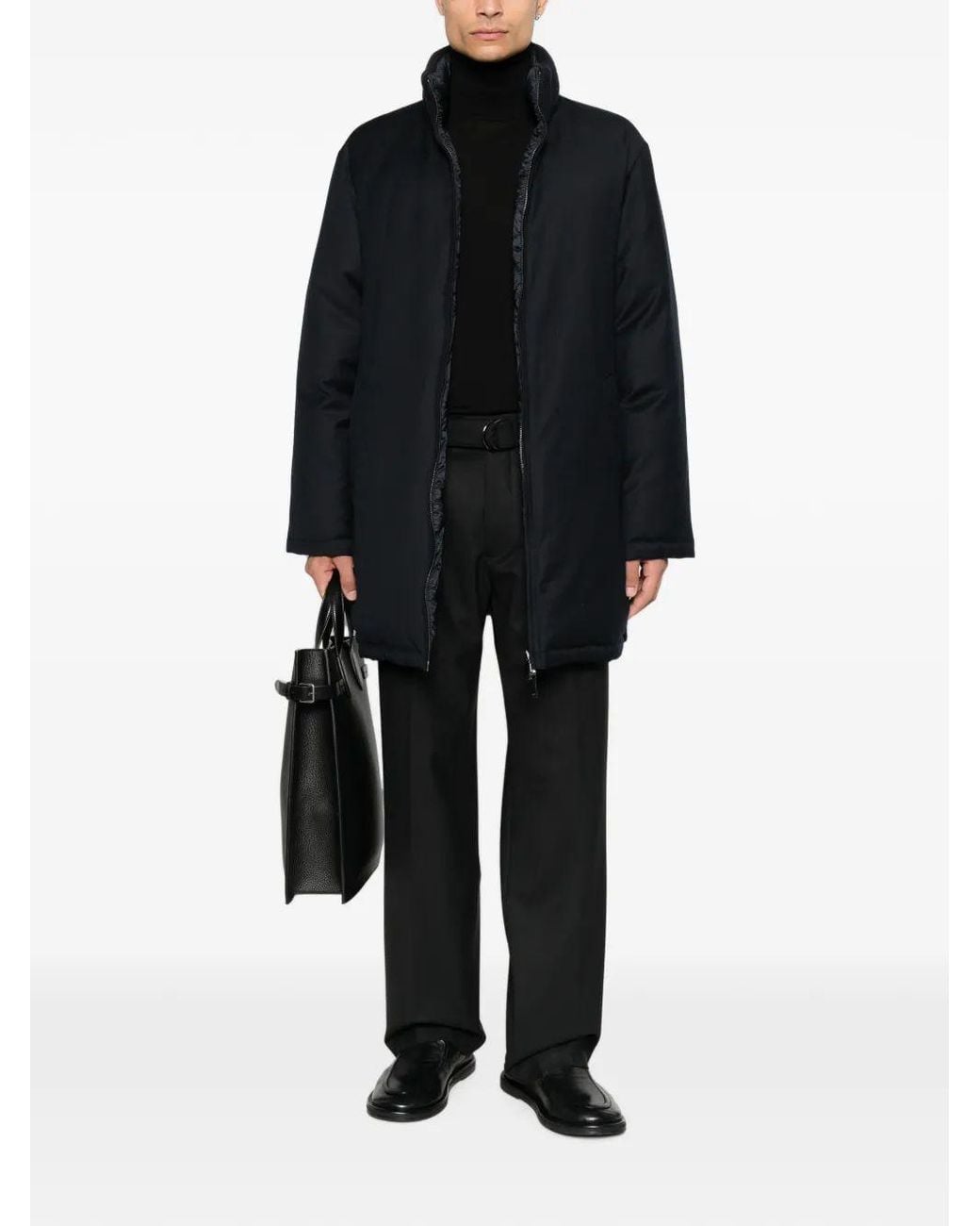 Emporio Armani Blue Down Jacket for men