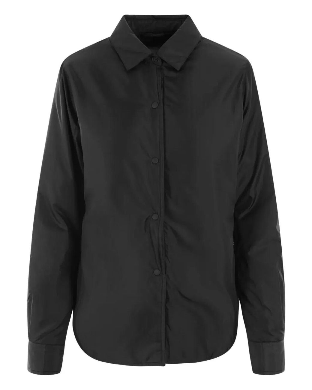 Aspesi Black "Glue" Shirt With Log