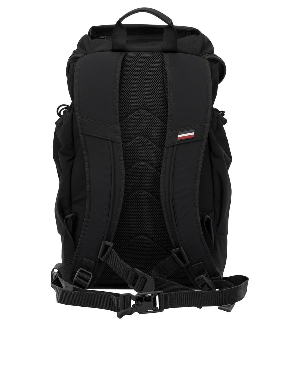 Moncler Black Sports Backpack With Logo for men