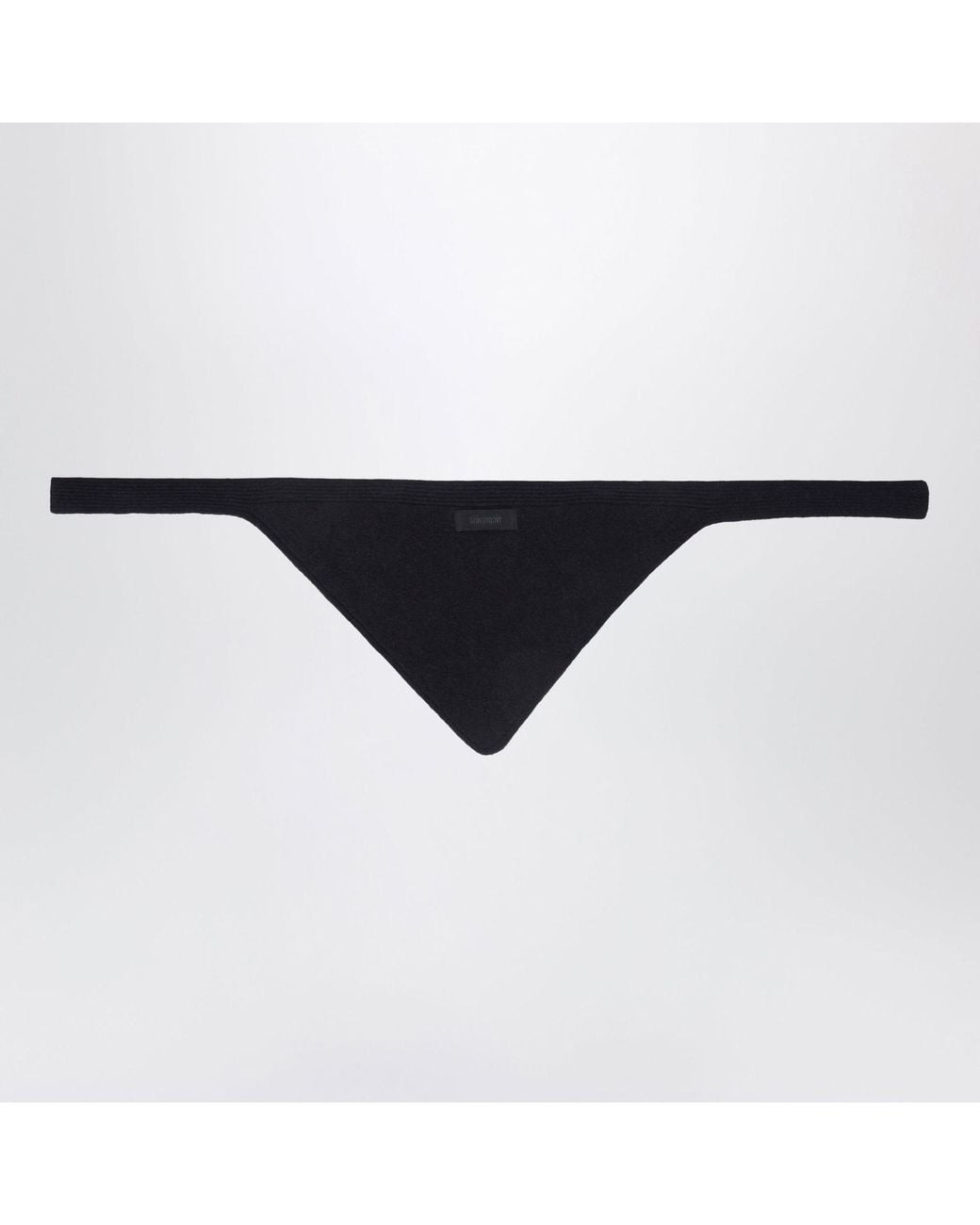 Jacquemus Black Le Chale Triangular Scarf