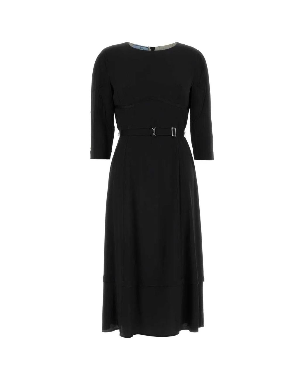 Prada Black Acetate Blend Dress