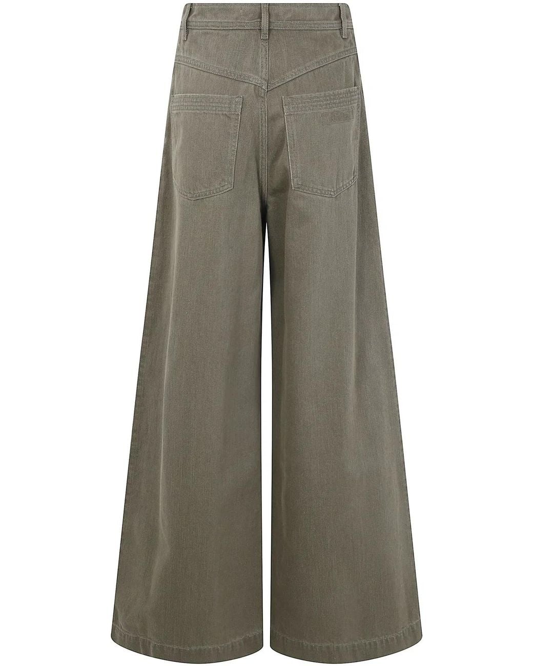 Max Mara Gray Mxmalamaro Denim Trousers