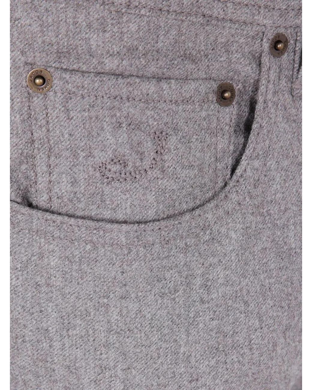 Jacob Cohen Gray "Pant 5 Pockets Slim Fit Bard Rw" Trousers for men