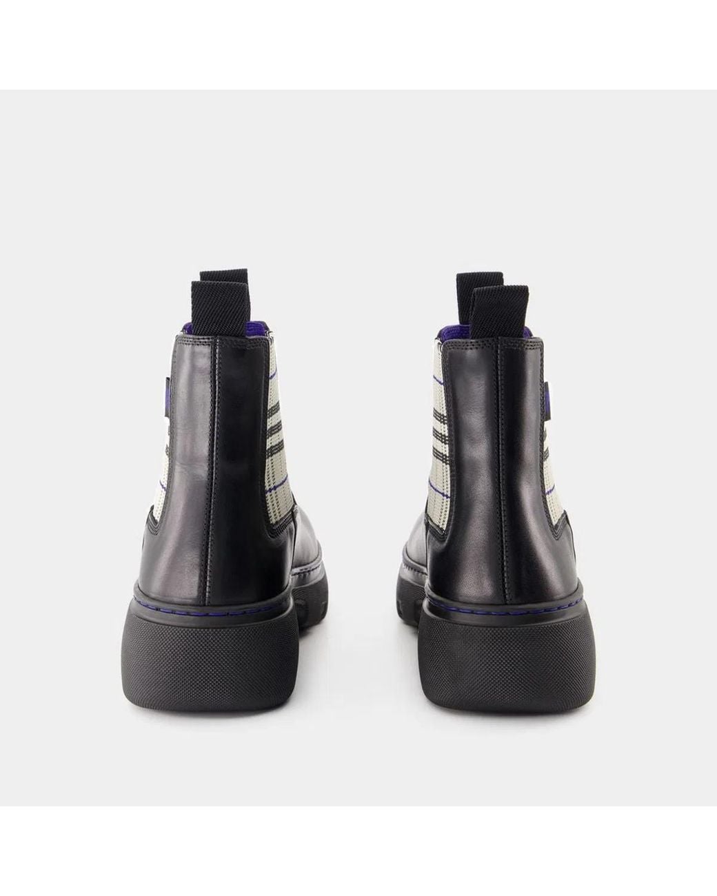 Burberry Black Creeper Chelsea Low Ankle Boots