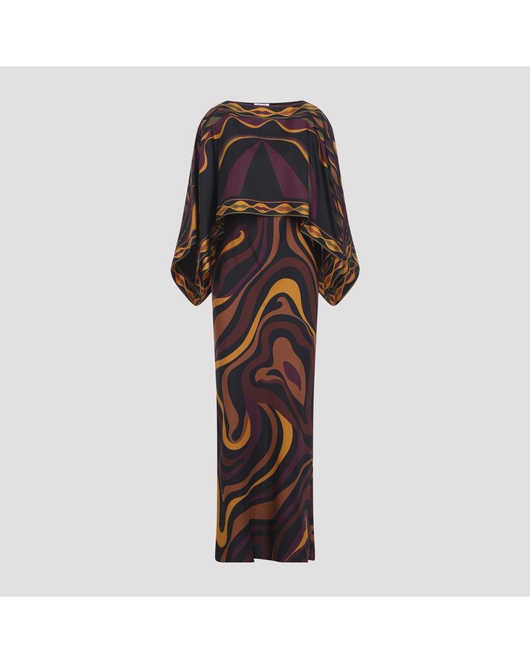 Emilio Pucci Brown Bordeaux Long Dress