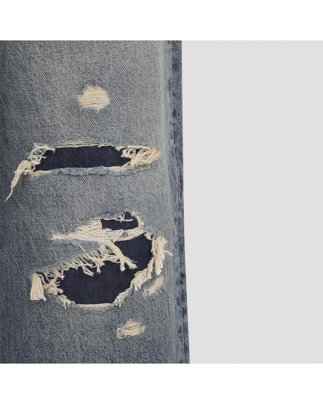 Maison Margiela Blue Distressed Denim Jeans for men