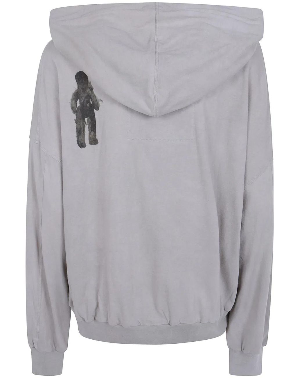 Ziggy Chen Gray Cropped Full Zip Hoodie