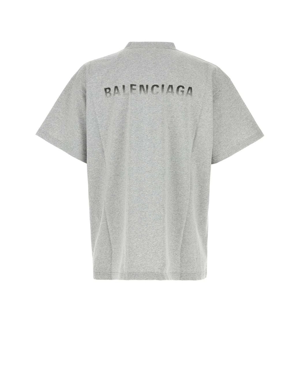 Balenciaga Gray Oversized T-Shirt for men