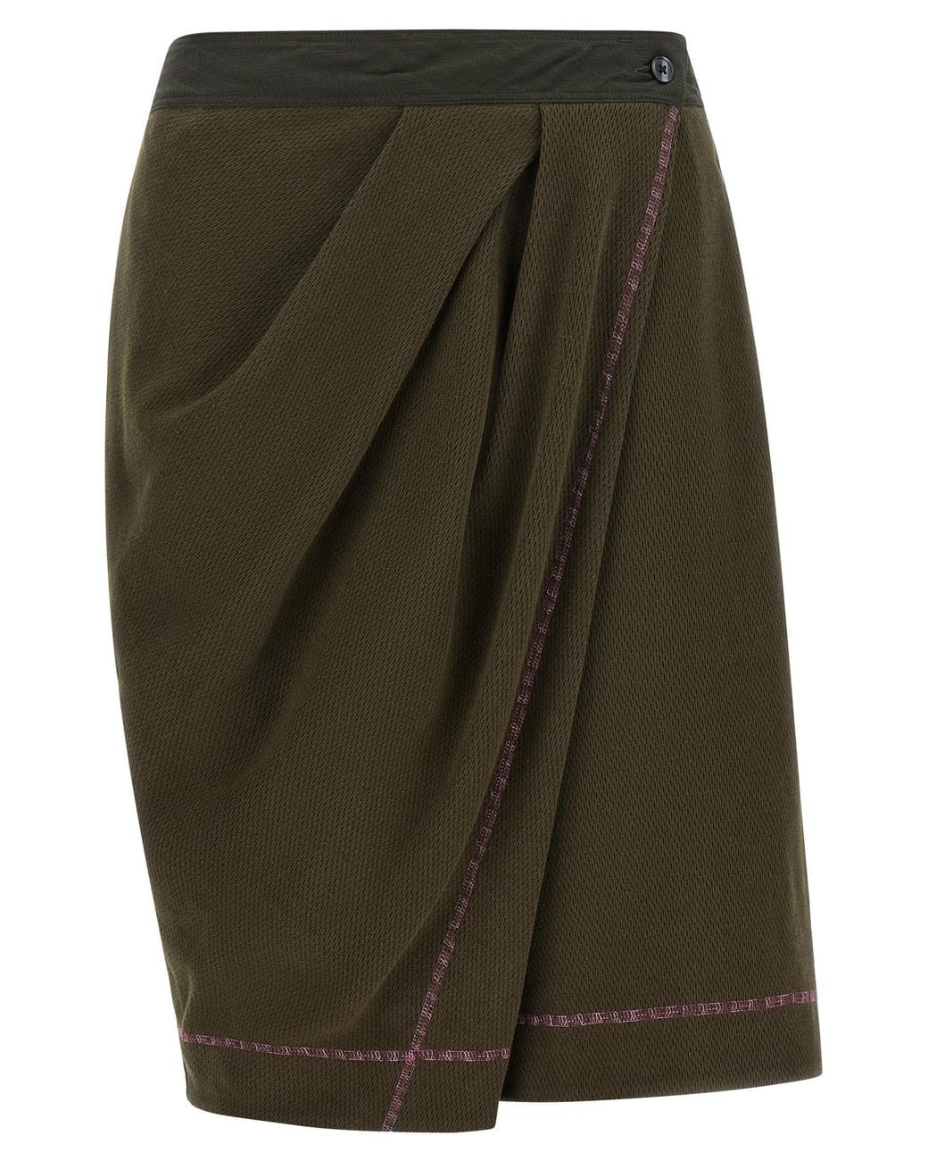 Kiko Kostadinov Green 'Petrel' Culotte Bermuda Shorts