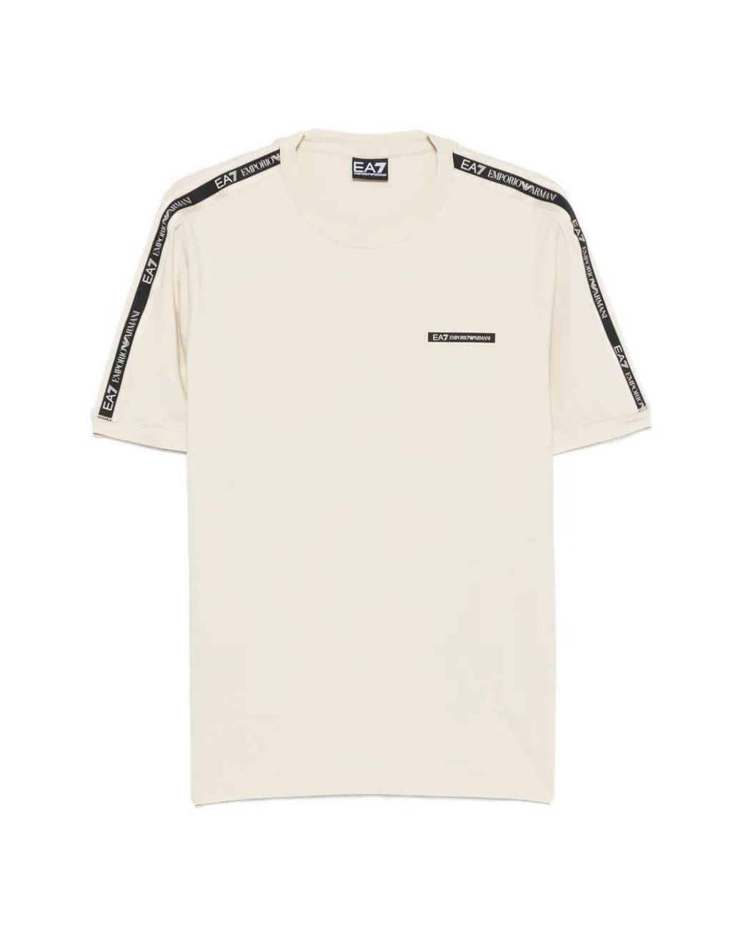 EA7 Natural Emporio Armani Logo Series Short-Sleeved T-Shirt for men