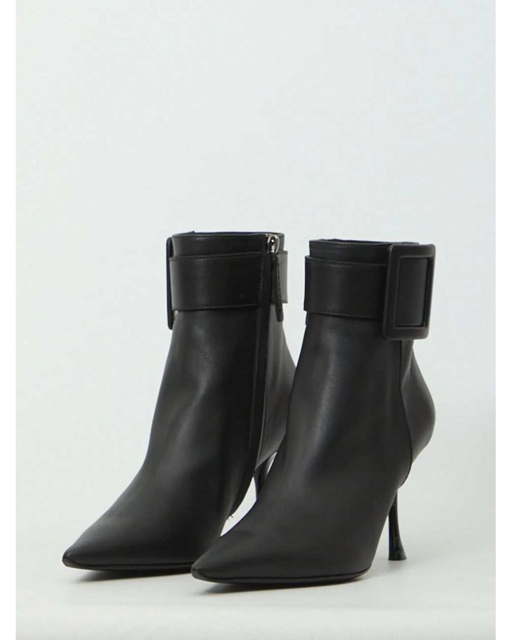 Roger Vivier Black Viv' Ville Booties