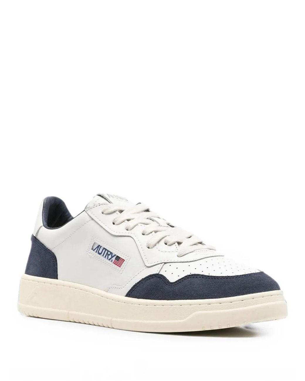 Autry White Medalist Low Sneakers for men