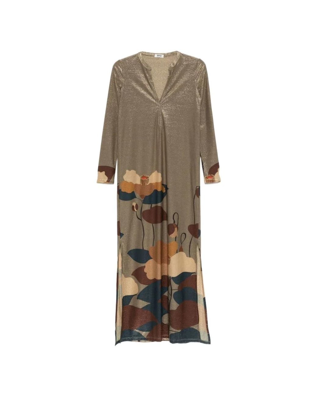 Siyu Natural Ninfa Kaftan Dress
