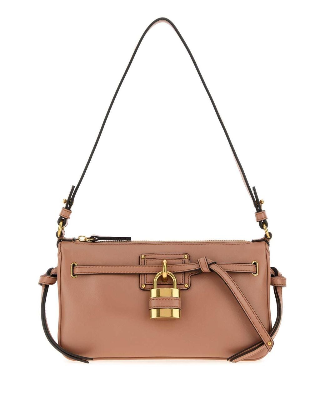 Chloé Pink Mini Antiqued Nappa Leather Paddington Sling Shoulder Handbag
