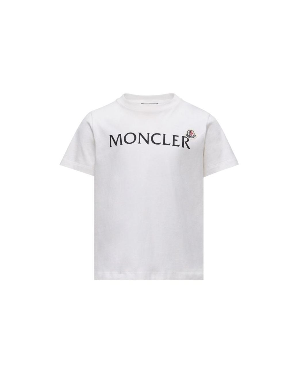 Moncler White T-Shirt With Logo