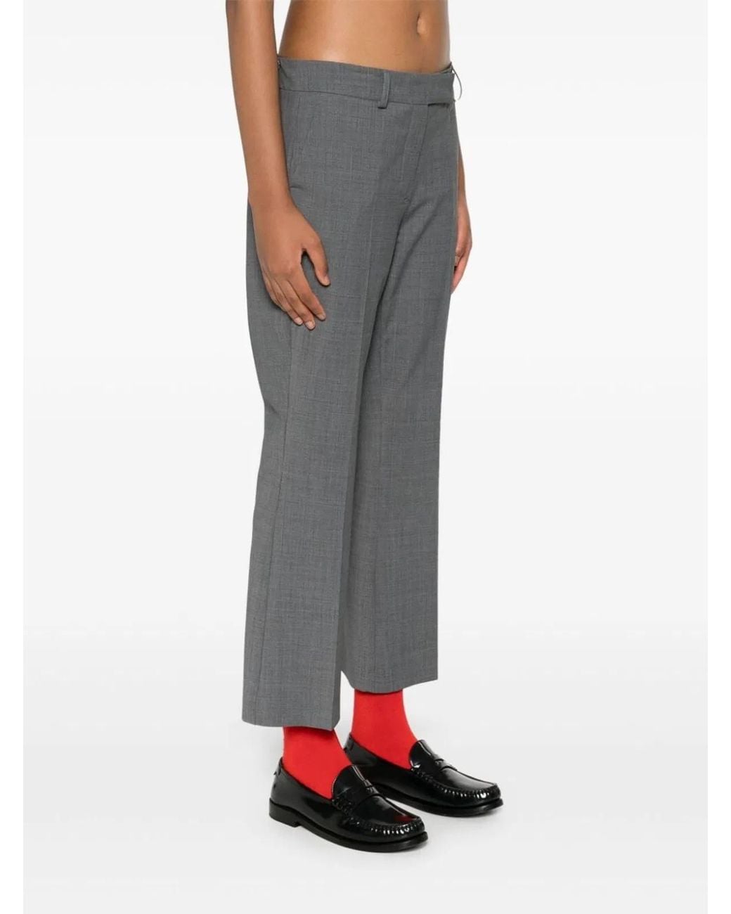 DR. HOPE Gray Flared Trousers